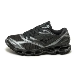Leder Sneaker|Retro Runner*Mizuno Wave Prophecy LS *Anodized* Black Sand / Black / Metallic Gray