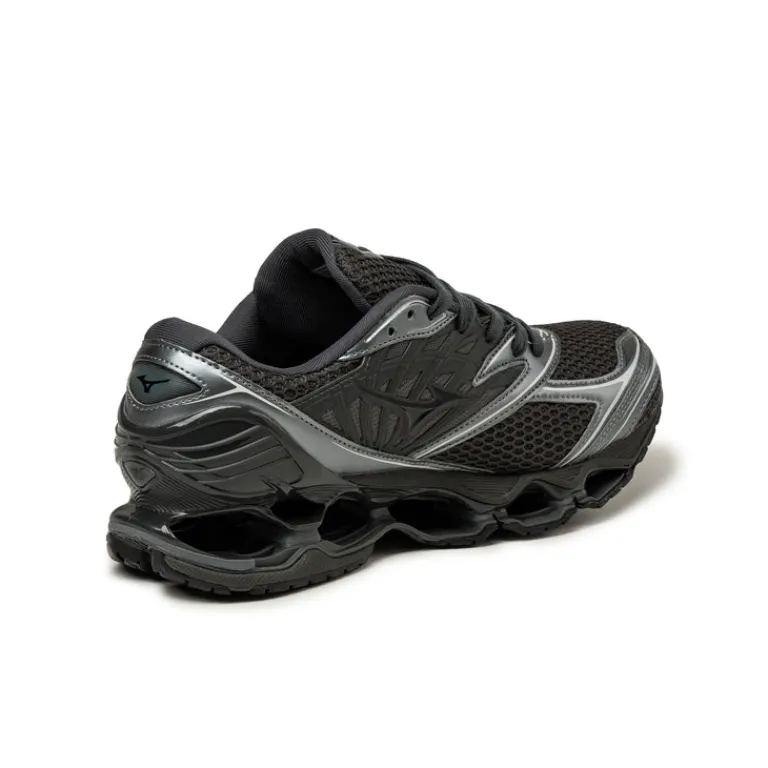 Leder Sneaker|Retro Runner*Mizuno Wave Prophecy LS *Anodized* Black Sand / Black / Metallic Gray