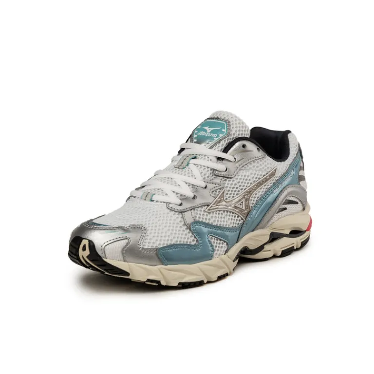 Leder Sneaker|Weiße Sneaker*Mizuno Wave Rider 10 Sport White / Vintage Khaki / Reef Waters