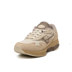 Leder Sneaker|Retro Runner*Mizuno Wave Rider Beta Premium Summer Sand / Vintage Khaki / Cedar