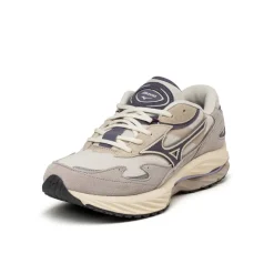 Leder Sneaker|Retro Runner*Mizuno Wave Rider Beta 1st White Sand / Graystone / Opal Gray