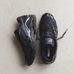 Leder Sneaker|Retro Runner*Mizuno x END. Wave Rider 10 Estate Blue / Black Beaut