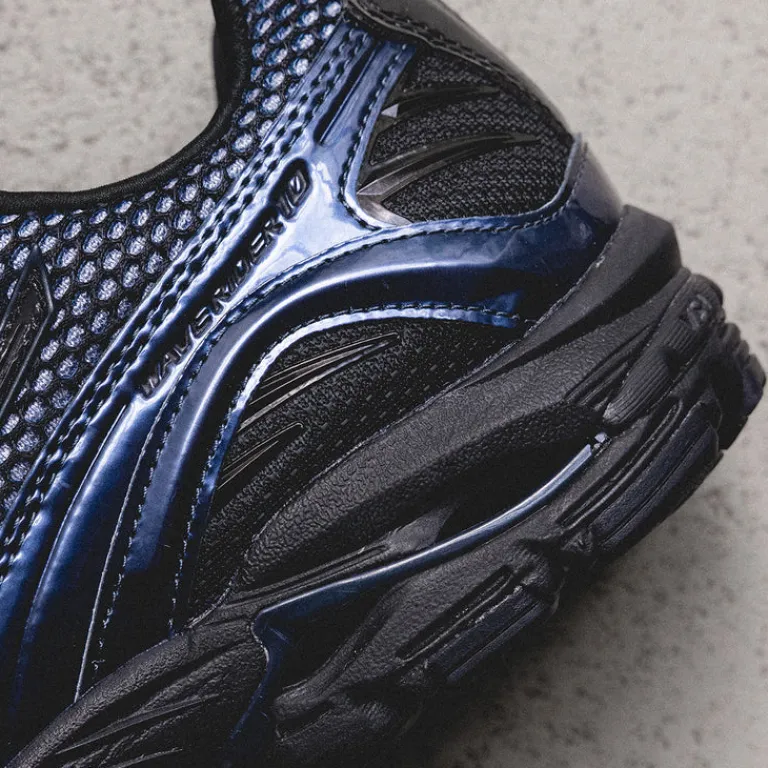 Leder Sneaker|Retro Runner*Mizuno x END. Wave Rider 10 Estate Blue / Black Beaut