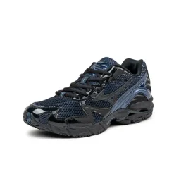 Leder Sneaker|Retro Runner*Mizuno x END. Wave Rider 10 Estate Blue / Black Beaut