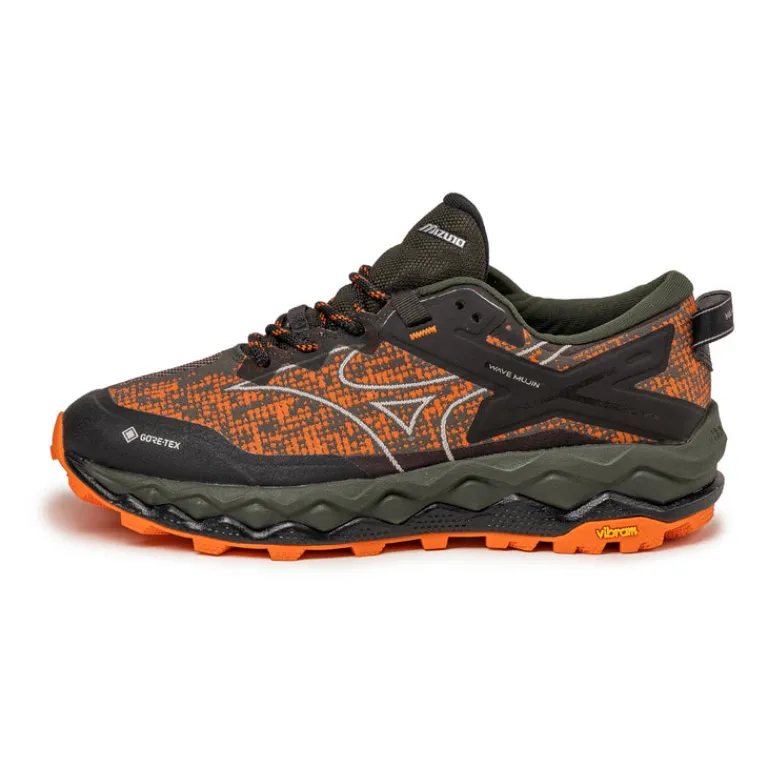 Wasserdichte Sneaker|Vegane Sneaker*Mizuno x Maharishi Wave Mujin LS GTX Vibrant Orange / Cool Gray / Pine Grove