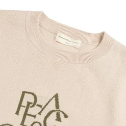 Knitwear|Crewnecks*Museum of Peace & Quiet Serif Jacquard Sweater Bone
