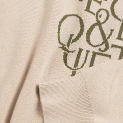 Knitwear|Crewnecks*Museum of Peace & Quiet Serif Jacquard Sweater Bone