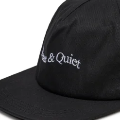 Caps & Bucket Hats*Museum of Peace & Quiet Wordmark 5 Panel Hat Black