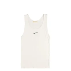 T-Shirts*Museum of Peace & Quiet Wordmark Ribbed Tank Top White
