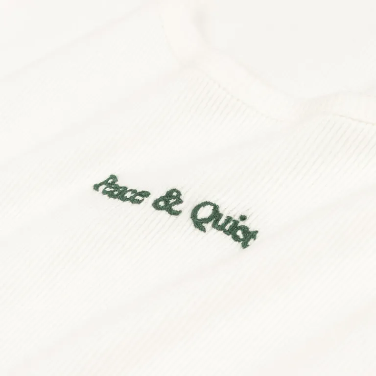 T-Shirts*Museum of Peace & Quiet Wordmark Ribbed Tank Top White