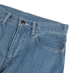 Hosen*Nanamica 5 Pockets Straight Denim Pants Indigo Bleach