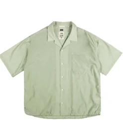 Hemden*Nanamica Open Collar Shirt Coral Green