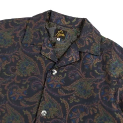 Hemden*Needles Cabana Shirt - Paisley Jacquard Navy