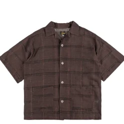 Hemden*Needles Cabana Shirt - Plaid Jacquard Brown