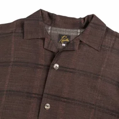 Hemden*Needles Cabana Shirt - Plaid Jacquard Brown