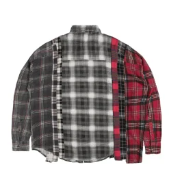 Hemden*Needles *Rebuild By* Flnnel Shirt Ribbon Wide A