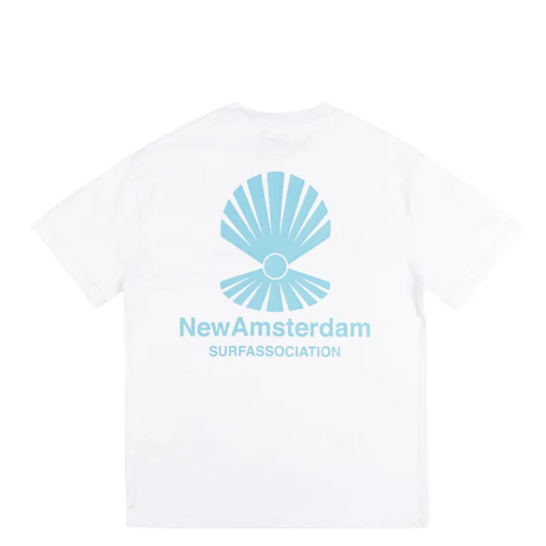 T-Shirts*New Amsterdam Surf Association Oyster Tee White