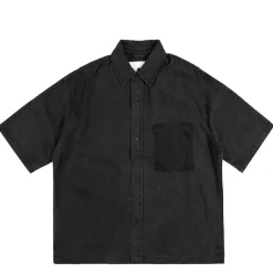 Hemden*New Amsterdam Surf Association Denim Shirt Washed Black