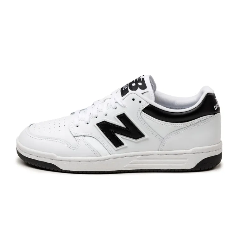 Leder Sneaker|Weiße Sneaker*New Balance BB480LBK White / Black