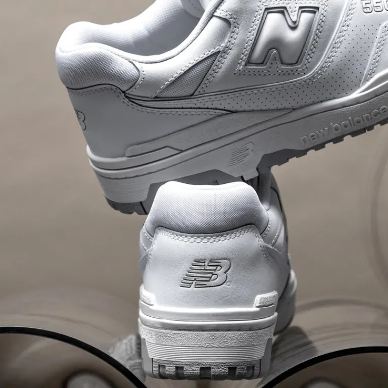Leder Sneaker|Weiße Sneaker*New Balance BB550PB1 White