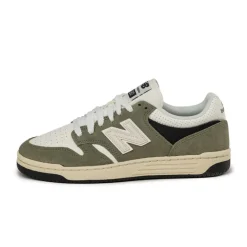 Leder Sneaker|Terrace Casual Sneaker*New Balance BB480PEO Dark Olivine / Sea Salt