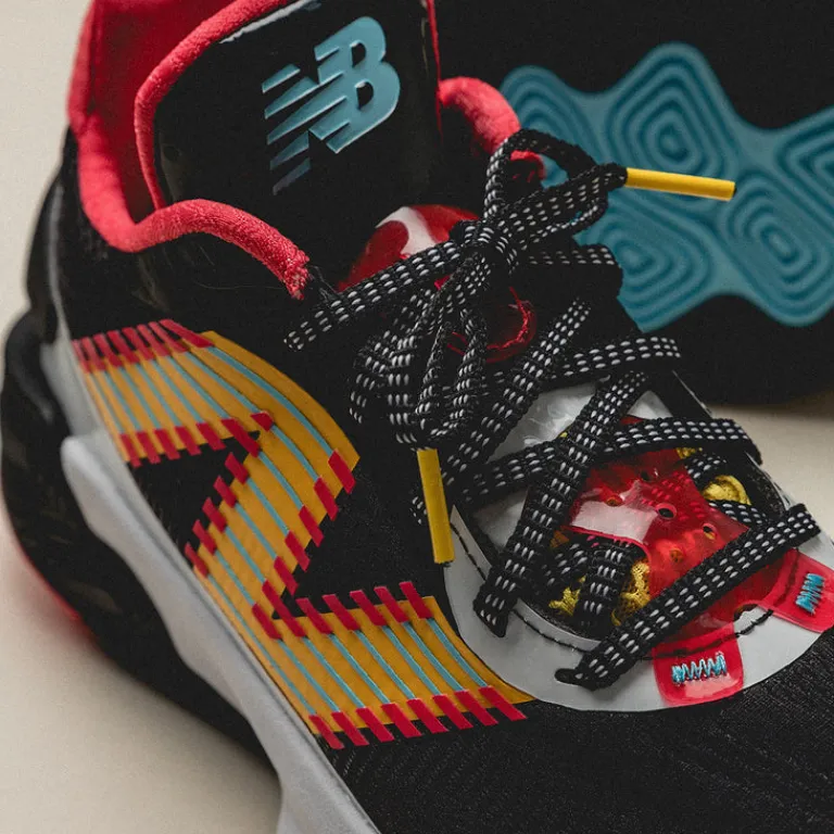 Vegane Sneaker|High-Top Sneaker*New Balance Fresh Foam BB V2 Black / White / Blast Red