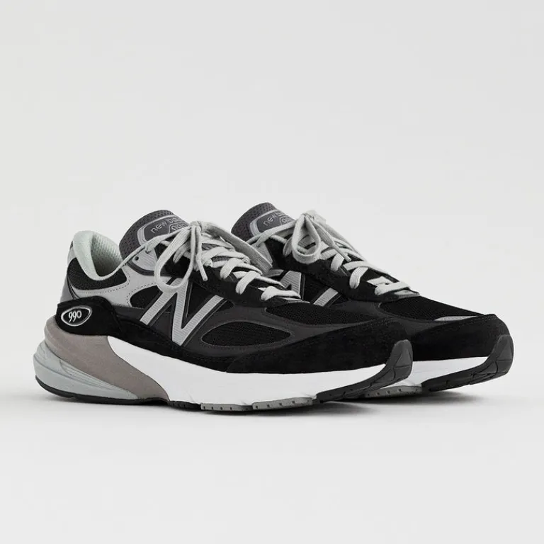Leder Sneaker|Retro Runner*New Balance M990BK6 *Made in USA* Black / White