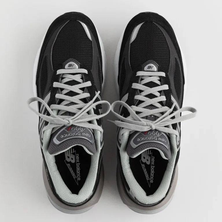 Leder Sneaker|Retro Runner*New Balance M990BK6 *Made in USA* Black / White
