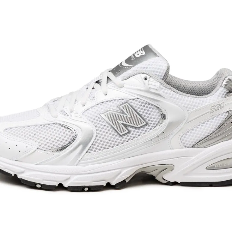 Vegane Sneaker|Weiße Sneaker*New Balance MR530EMA NB White / Silver Metallic
