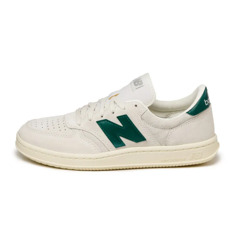 Leder Sneaker|Terrace Casual Sneaker*New Balance T500CG Sea Salt / Marsh Green / Angora