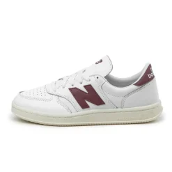 Leder Sneaker|Terrace Casual Sneaker*New Balance T500LPB White/Washed Burgundy