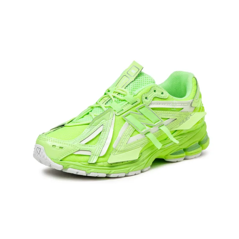 Leder Sneaker|Retro Runner*New Balance U1906AF *Glow in the Dark* Mint Flash / Silver Metallic / White