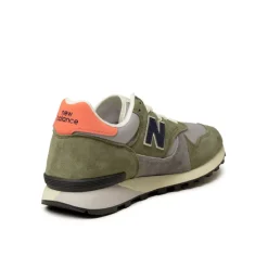 Leder Sneaker|Retro Runner*New Balance U475BA Dark Olivine / Raincloud / Drift Red / Midnigh