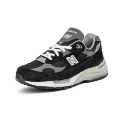 Leder Sneaker|Retro Runner*New Balance U992BK *Made in USA* Black /Grey / Silver Metalic