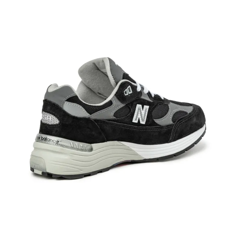 Leder Sneaker|Retro Runner*New Balance U992BK *Made in USA* Black /Grey / Silver Metalic