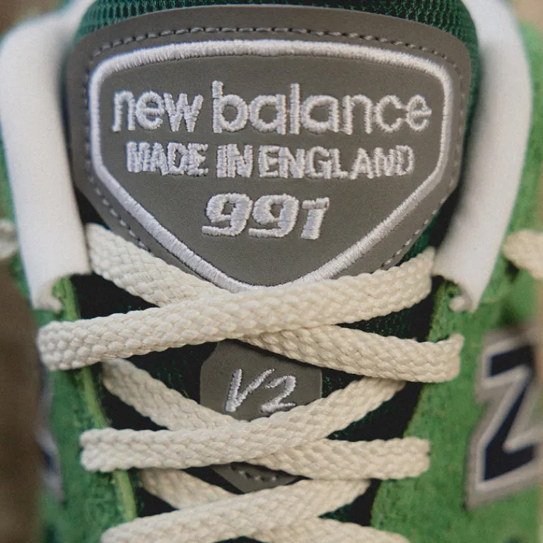 Leder Sneaker|Retro Runner*New Balance U991GV2 *Made in England* Mineral Green
