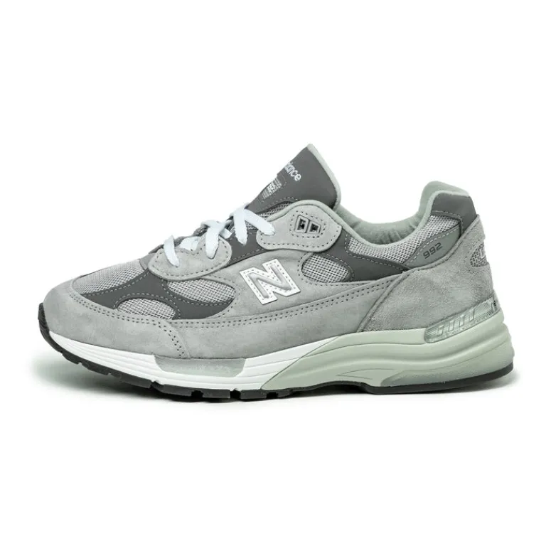 Leder Sneaker|Retro Runner*New Balance U992GY *Made in USA* Grey / Silver Metallic
