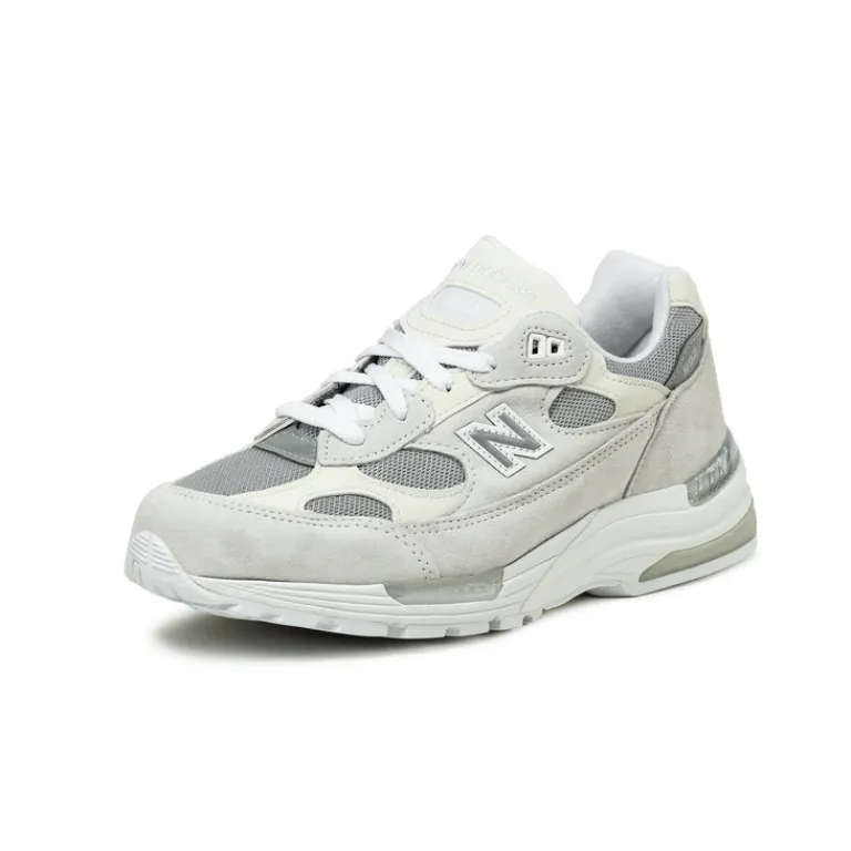 Leder Sneaker|Weiße Sneaker*New Balance U992NC *Made in USA* White / Reflective / Silver Metallic