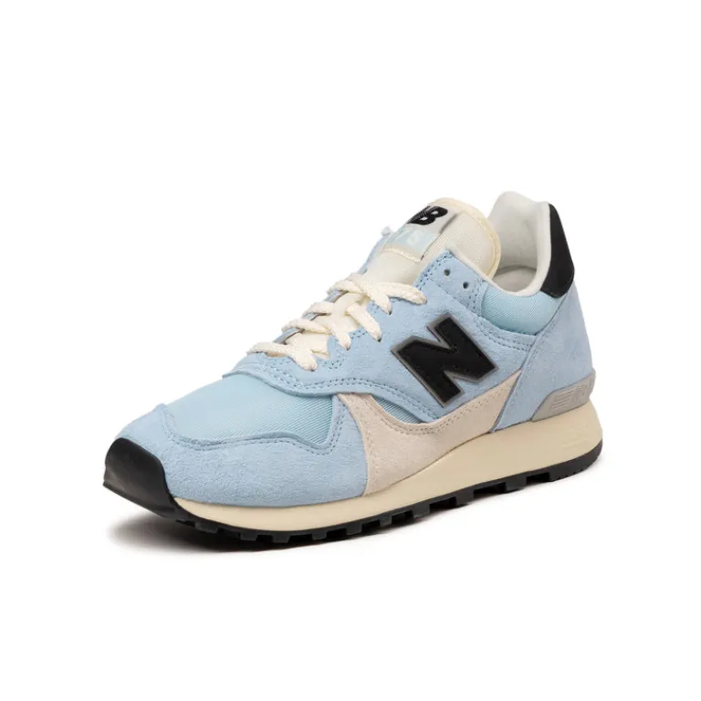 Leder Sneaker|Retro Runner*New Balance U475PB Light Chrome Blue / Black / Linen