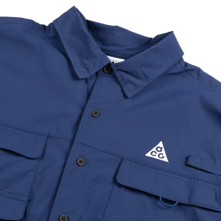 Hemden*Nike ACG *Orb Weaver* Dri-FIT ADV UV Longsleeve Shirt Blue Void / Black / Summit White