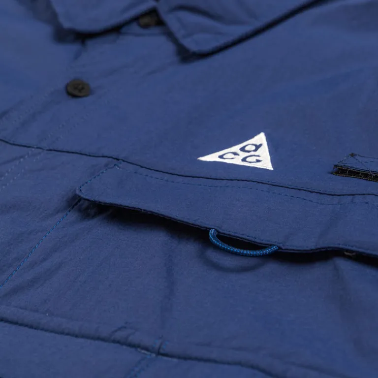 Hemden*Nike ACG *Orb Weaver* Dri-FIT ADV UV Longsleeve Shirt Blue Void / Black / Summit White