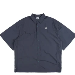 Hemden*Nike ACG *Orb Weaver* Uv Repel Short-Sleeve Shirt Thunder Blue / Smoky Blue / Summit White