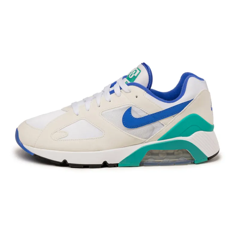 Leder Sneaker|Weiße Sneaker*Nike Air 180 White / Medium Blue / Clear Jade II / Black