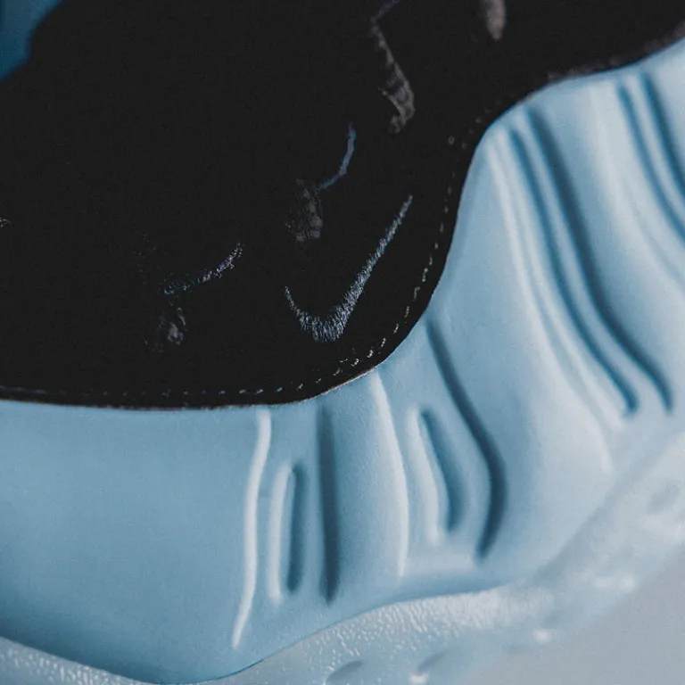 High-Top Sneaker|Leder Sneaker*Nike Air Foamposite One Psychic Blue / Black