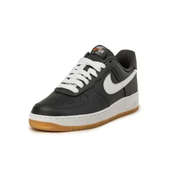 Leder Sneaker*Nike Air Force 1 '07 Anthracite / Gum Yellow / Safety Orange / White