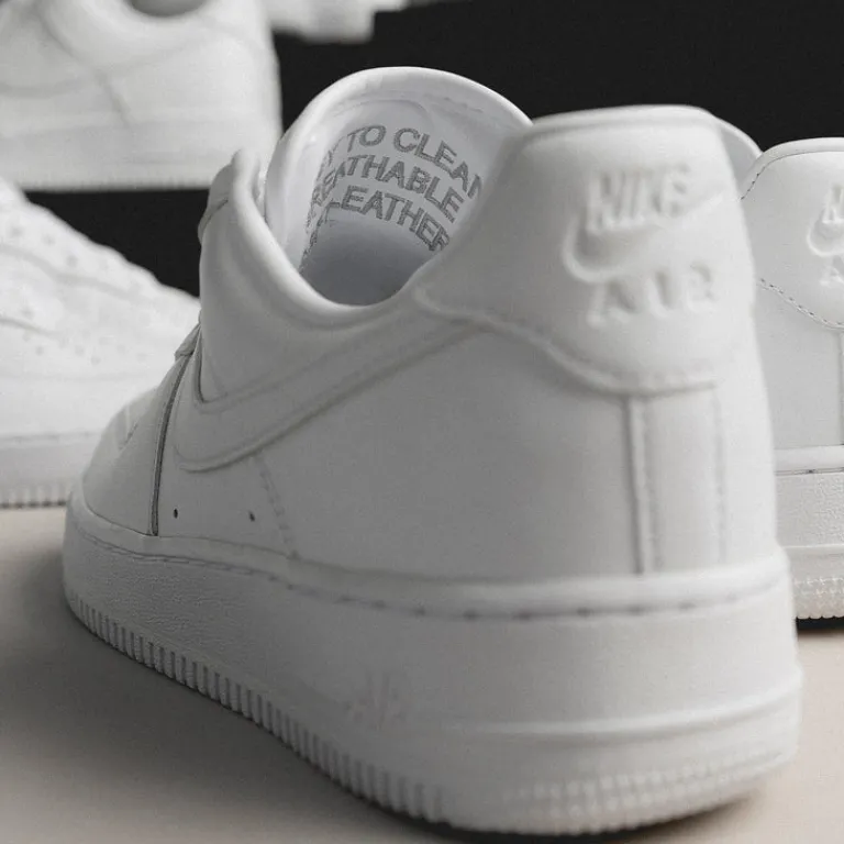 Leder Sneaker|Weiße Sneaker*Nike Air Force 1 '07 *Fresh* White / White / White
