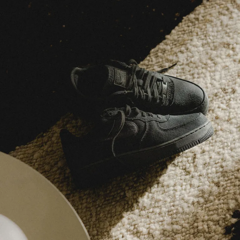 Vegane Sneaker*Nike Air Force 1 Low *Canvas* Black / Black