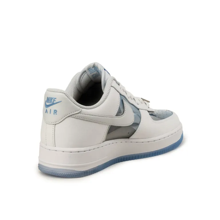 Leder Sneaker|Weiße Sneaker*Nike Air Force 1 Retro QS White / University Blue / Pure Platinum
