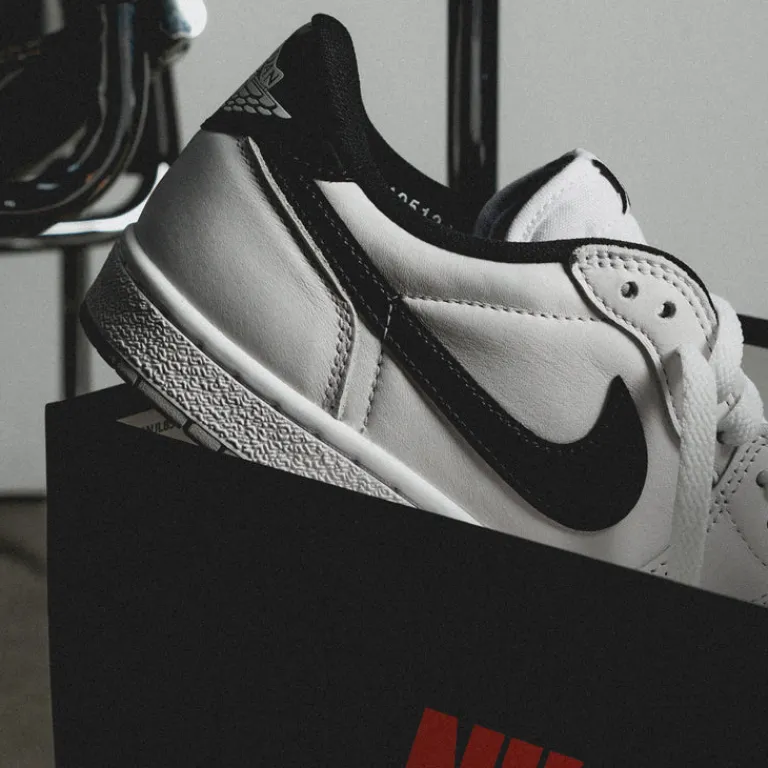 Leder Sneaker|Weiße Sneaker*Jordan Nike Air 1 Low 85 White / Black / Neutral Grey