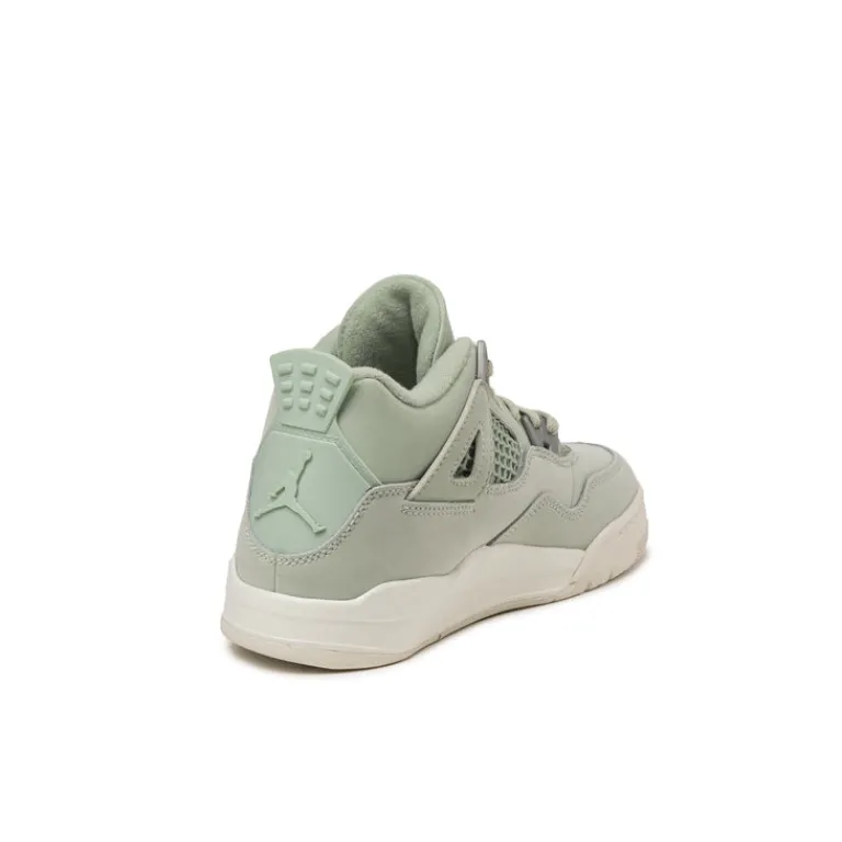 High-Top Sneaker|Leder Sneaker*Jordan Nike Air 4 Retro *Abundance* *PS* Seafoam / Sail / Metallic Silver
